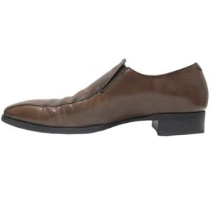 REGAL レザー スリッポン ローファー スクエアトゥ 日本製 ビジネスシューズ 靴 25.5cm 茶 ブラウン IBO62 X