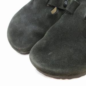 BIRKENSTOCK ボストン サンダル シューズ スエード レザー 26.0cm 黒 ブラック