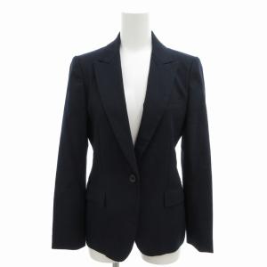 UNITED ARROWS パンツスーツ セットアップ ビジネス テーラードジャケット 紺ブレ スラックス ウール 総裏 1B センターベント 36 38