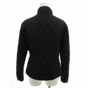 COACH キルティングジャケット ジップブルゾン シグネチャー ハイネック トリム XS 黒 ブラック