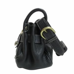 TOFF&LOADSTONE タンニンゴートデュアル レザー ハンドバッグ ワンショルダー 真鍮 山羊革 黒 ブラック