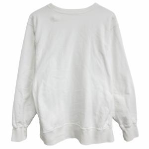 Ron Herman ジャクソンマティス JACKSON MATISSE スウェットシャツ トレーナー ペンキ カレッジロゴ 白×青 ホワイト×ブルー