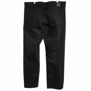 HUGO BOSS デニム ジーンズ ストレート ジップフライ 黒 ブラック W36×L32 約XLサイズ IBO62 1211