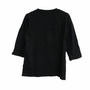 Y's RISMAT ニット地ドッキング Tシャツ 切替デザイン 半袖 黒 ブラック 赤 サイズ2 約M IBO62