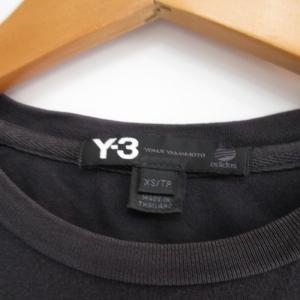 Y-3 ラバープリント Tシャツ ロンT カットソー 長袖 黒 ブラック XS IBO62