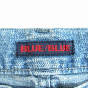 BLUE BLUE JAPAN 聖林公司 美品 近年モデル ワイド デニム バギージーンズ ハリウッドランチマーケット取扱 インディゴ S IBO62