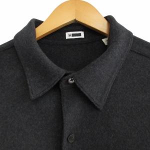 BEAUTY&YOUTH UNITED ARROWS 美品 21AW Super 160's ウールシャツ レギュラーカラー 長袖 グレー Mサイズ 1211-104-7781