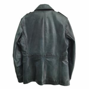 STONE ISLAND 08AW Archive LEATHER P COAT グリーン系 M