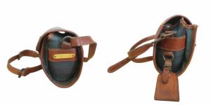 POLO RALPH LAUREN ヴィンテージ ブラックウォッチ ショルダーバッグ メッセンジャーバッグ クロスボディ PVC×レザー バックル チェック柄