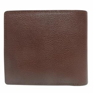 BURBERRY シボレザー 二つ折り財布 ブラウン MS157