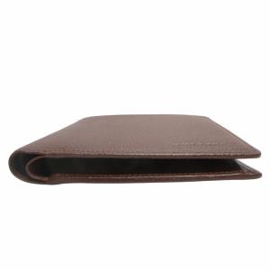 BURBERRY シボレザー 二つ折り財布 ブラウン MS157