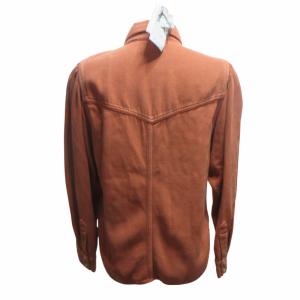 ISABEL MARANT ETOILE タグ付 Taniami denim shirt デニムシャツ マチ付き オレンジ 38 M相当 824-63407-234