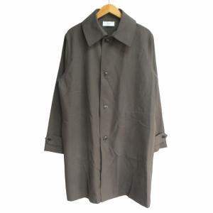 美品 近年モデル SHIRT COAT シャツコート ステンカラー ウールギャバジン グレー サイズ1 約S-M M22-C08CO-01C