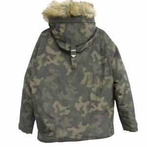 Schott 2トーンシュノーケルダウンパーカーカーキサイズXL