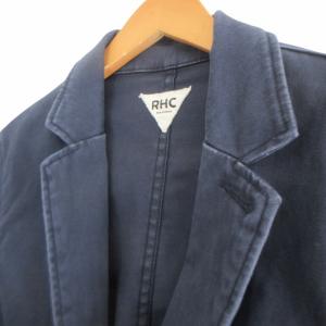 Ron Herman アールエイチシー RHC テーラードジャケット ブレザー 2B 紺 ネイビー Mサイズ IBO64 0110