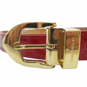 LOUIS VUITTON M6934U モノグラム・ヴェルニ・ポムダムール サンチュール レザー ナローベルト エナメル パテント 赤 レッド 90