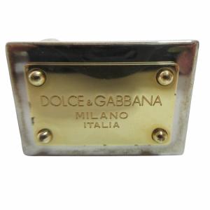 DOLCE&GABBANA BE0975 レザー ナローベルト パイソン柄プリント 型押し エキゾチック 民族系 灰×黒 グレー×ブラック 85