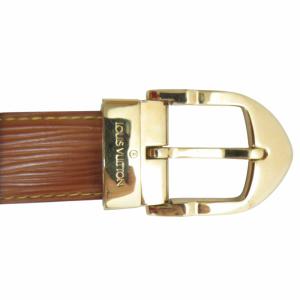 LOUIS VUITTON エピ サンチュール ベルト クラシック レザー ゴールド金具 バックル 皮革 ブラウン R10050 85cm IBO64