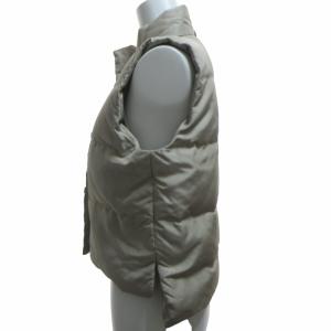 FOXEY 14年製 33330 フレンチカヌレ ダウンベスト ベージュ アイボリー 38