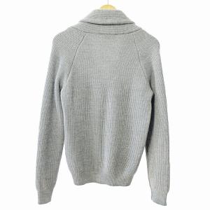 BARNEYS NEW YORK カーディガン ニット ショールカラー ウール M グレー 0206
