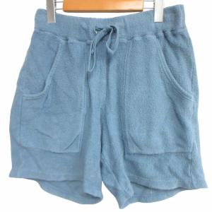 ショートパンツ ショーツ ハーフパンツ ボア 青 水色 ライトブルー Mサイズ 0120