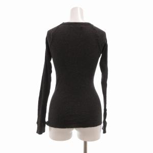 ENFOLD 美品 リブニット カットソー セーター 薄手 長袖 38 M グレー