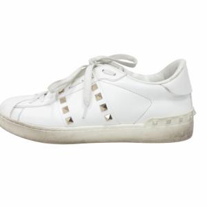 VALENTINO GARAVANI ロックスタッズ アンタイトルド カーフスキン スニーカー レザー 白 ホワイト IT40 25cm 5Y2S0931BHS_0BO