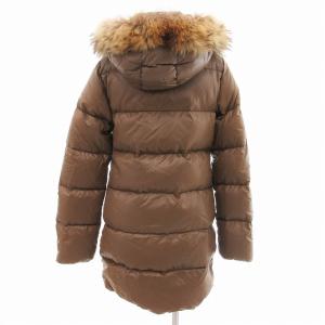 DUVETICA KAPPA ダウンコート ジャケット ラクーンファー ナイロン 40 M 茶 ブラウン