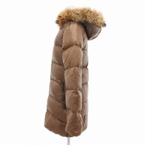 DUVETICA KAPPA ダウンコート ジャケット ラクーンファー ナイロン 40 M 茶 ブラウン