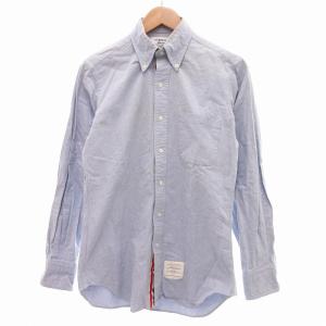 オックスフォードシャツ 長袖 ボタンダウン BD 胸ポケット 2 M 青 ブルー