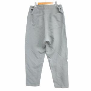 COMME des GARCONS HOMME PLUS 21SS ポリエステルワイドテーパードパンツ グレー M PG-P058