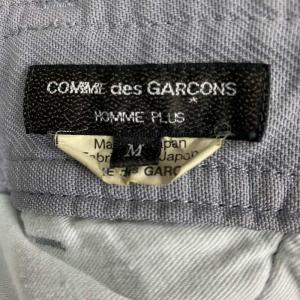 COMME des GARCONS HOMME PLUS 21SS ポリエステルワイドテーパードパンツ グレー M PG-P058