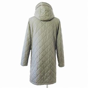 MACKINTOSH 美品 キルティング コート ジャケット ボア裏地 フーディ 38 カーキ 0131 IBO66