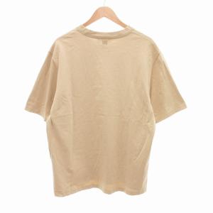 AMI Alexandre Mattiussi PARIS Tシャツ 半袖 ロゴ刺繍 現行 3 L ベージュ