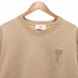 AMI Alexandre Mattiussi PARIS Tシャツ 半袖 ロゴ刺繍 現行 3 L ベージュ