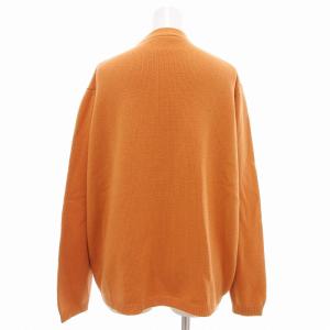 JIL SANDER 90s Vネックカーディガン ニット ボックスシルエット オレンジ