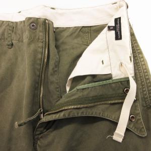 Engineered Garments USA製 ワークパンツ シンチバック ダブルニー ミリタリー S カーキ オリーブ