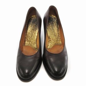 DRIES VAN NOTEN レザー パンプス ラウンドトゥ 36.5 ブラウン