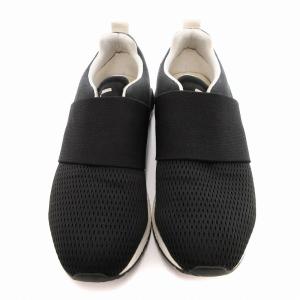 DIESEL S-KB ELASTIC スニーカー スリッポン メッシュ 三角ロゴ 25.5cm 黒 ブラック