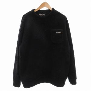 ボアフリース トレーナー プルオーバー L 黒 ブラック