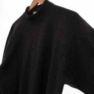 GIANNI VERSACE 90s セーター ニット カシミヤ モックネック 2 46 グレー