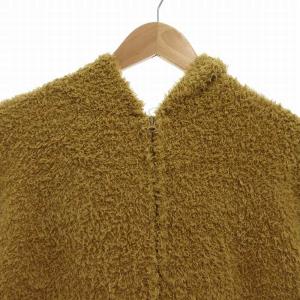 BAREFOOT DREAMS ×Ron Herman ロンハーマン ジップパーカー ルームウェア モコモコ 長袖 S カラシ色 C574