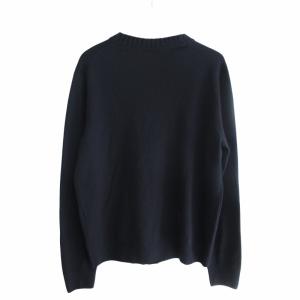 Cruciani ウールハイゲージ カーディガン ニット セーター 紺 ネイビー 46 S相当 IBO68