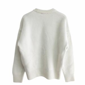 AMI Alexandre Mattiussi 24AW パーマネントコレクション ニット メリノウール ホワイト S UKS002.018