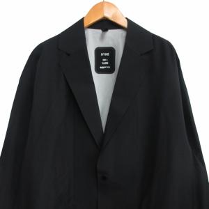 HYKE 22SS PERTEX SHOP COAT ブラック 221-17324