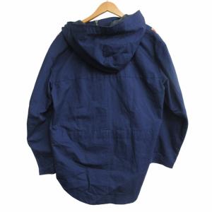 STELLA McCARTNEY 17SS コットンリネン アノラックパーカー マウンテンパーカー フィッシュテール ライン入 紺 ネイビー 46 M相当