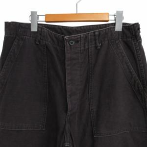 orSlow US ARMY FATIGUE ファティーグパンツ 5002 ベイカーパンツ ユーティリティトラウザー ブラックストーン 大きいサイズ