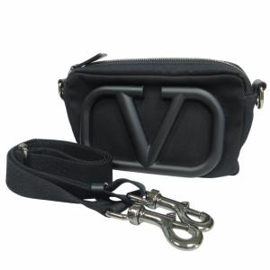 VALENTINO GARAVANI Supervee Vロゴ シグネチャー ショルダーバッグ ブラック