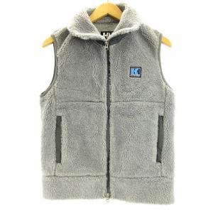 FIBER PILE VEST ファイバーパイルベスト ワンポイント グレー S HE51252