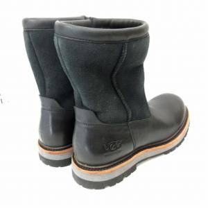 UGG australia ショートブーツ ポルソン 1003274 中ボア ビブラムソール 黒 ブラック USA 8 26cm